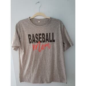 Baseball Mom Gray XL T-shirt